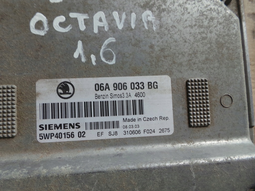 фото №6, Бортовой компьютер двигателя skoda octavia i 06a906033bg
