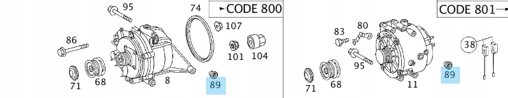 Ущільнювальне кільце генератора mercedes прокладка в Україні